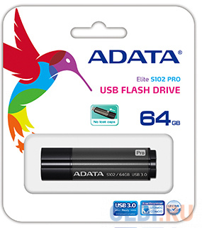 Внешний накопитель 64GB USB Drive ADATA USB 3.1 UV150 черная 90/20 МБ/с AUV150-64G-RBK - фото 2