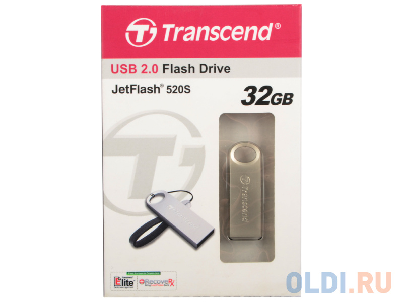 

Внешний накопитель 32GB USB Drive <USB 2.0> Transcend 520S (TS32GJF520S)