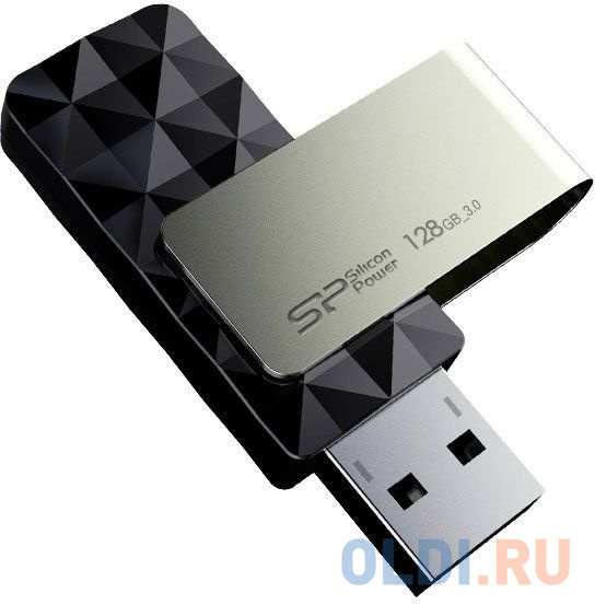 

Внешний накопитель 128Gb USB Drive USB 2.0 Silicon Power Blaze B30 SP128GBUF3B30VSK USB3.0 черный