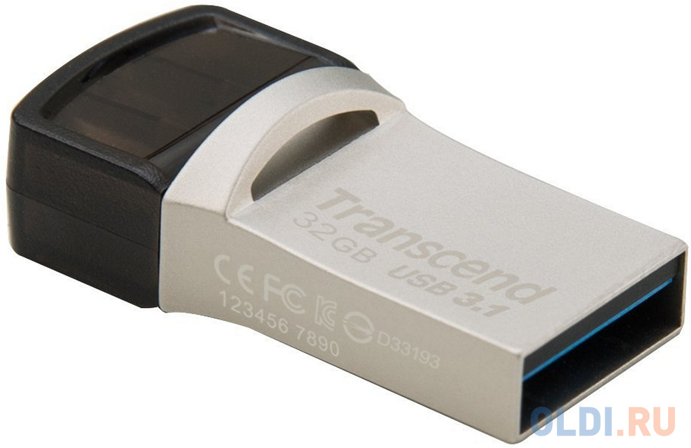 

Флешка USB 32Gb Transcend JetFlash 890 TS32GJF890S серебристый