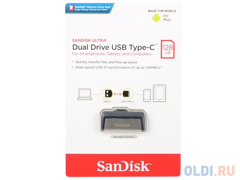   128GB USB Drive   SanDisk Ultra Dual Type C (SDDDC2-128G-G46)