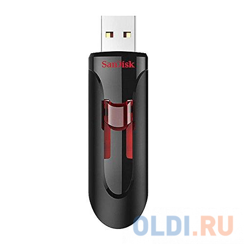 Флешка USB 256Gb Sandisk Cruzer Glide SDCZ600-256G-G35 черный красный флеш диск sandisk 32gb usb 3 0 cruzer glide 3 0 sdcz600 032g g35