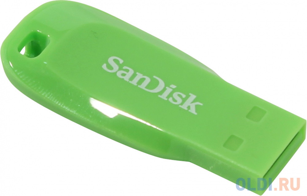 Флешка USB 16Gb SanDisk CZ50 Cruzer Blade SDCZ50C-016G-B35GE зеленый - фото 1