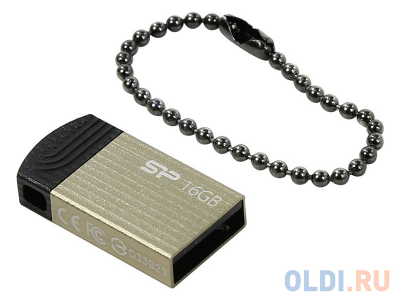 Внешний накопитель 16GB USB Drive <USB 2.0 Silicon Power Touch T20 SP016GBUF2T20V1C серебристый