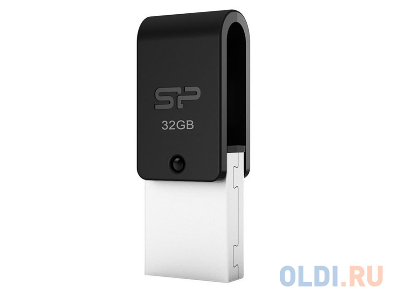 

Внешний накопитель 32GB USB Drive <USB 2.0> Silicon Power Mobile X21 SP032GBUF2X21V1K черный