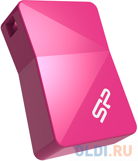 Внешний накопитель 16GB USB Drive <USB 2.0 Silicon Power Touch T08 SP016GBUF2T08V1H розовый