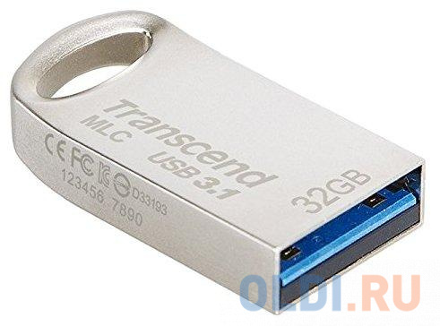 Флешка 32Gb Transcend 720S USB 3.1 серебристый TS32GJF720S флешка usb digma drive2 128гб usb2 0 серебристый [dgfum128a20sr]