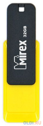 Флешка 32Gb Mirex City USB 2.0 черный желтый 13600-FMUCYL32 фото