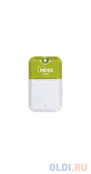Флеш накопитель 32GB Mirex Arton, USB 2.0, Зеленый флеш накопитель 32gb mirex swivel usb 2 0