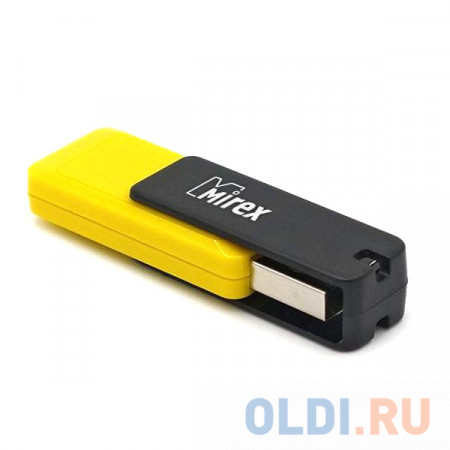 Флеш накопитель 8GB Mirex City, USB 2.0, Желтый флеш накопитель 16gb mirex city usb 2 0 синий