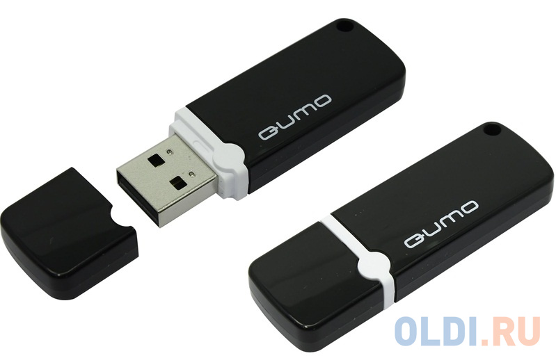 Флешка 64Gb QUMO QM64GUD-OP2-black USB 2.0 черный флешка usb 16gb qumo nanodrive usb2 0 qm16gud nano b