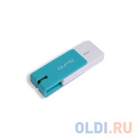 

Флешка 16Gb QUMO QM16GUD-CLK-Azure USB 2.0 белый голубой