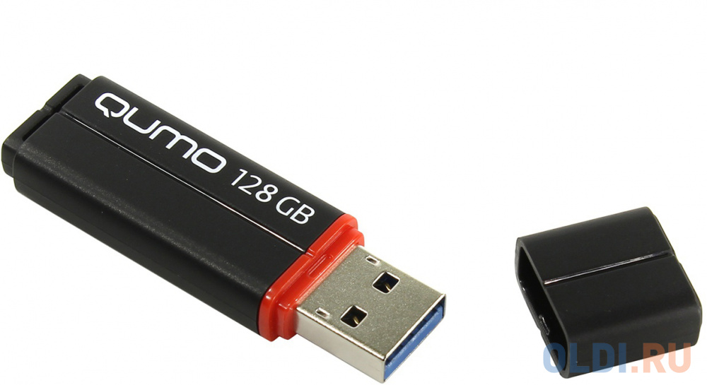 Флешка USB 128Gb Qumo Speedster QM128GUD3-SP-black черный - фото 1