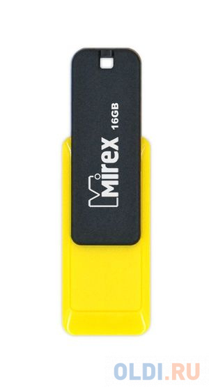 Флеш накопитель 16GB Mirex City, USB 2.0, Желтый