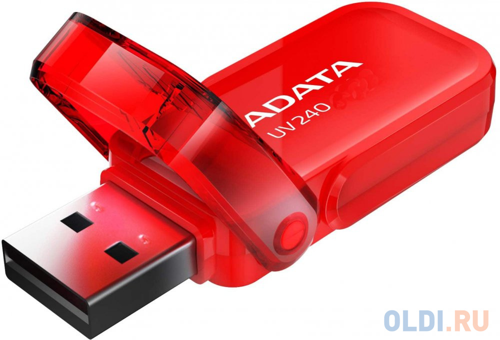 Флешка 32Gb A-Data UV240 USB 2.0 красный AUV240-32G-RRD - фото 2