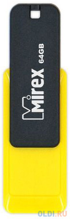 Флешка 64Gb Mirex City USB 2.0 желтый 13600-FMUCYL64 фото