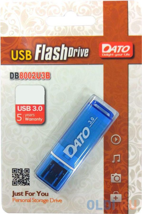 

Флеш Диск Dato 32Gb DB8002U3 DB8002U3B-32G USB3.0 синий