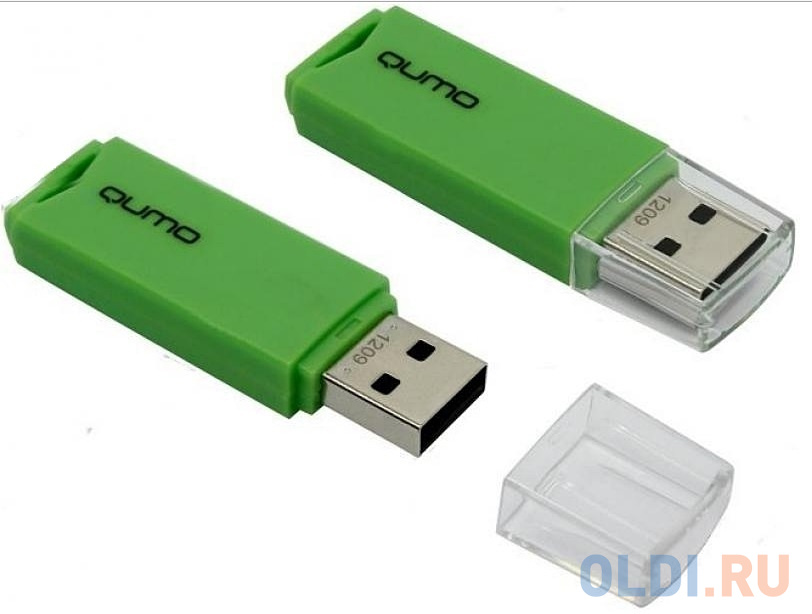 Флешка 32Gb QUMO QM32GUD-TRP USB 2.0 зеленый QM32GUD-TRP-Green - фото 2