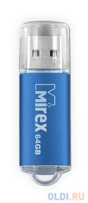 Флеш накопитель 64GB Mirex Unit, USB 2.0, Синий от OLDI