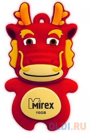 Флешка 16Gb Mirex Dragon USB 2.0 красный