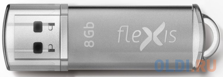 Флэш-драйв Flexis RB-108, 8 Гб, USB 2.0 флэш драйв flexis rs 105u 256gb usb3 1 gen 1 металл серебристый