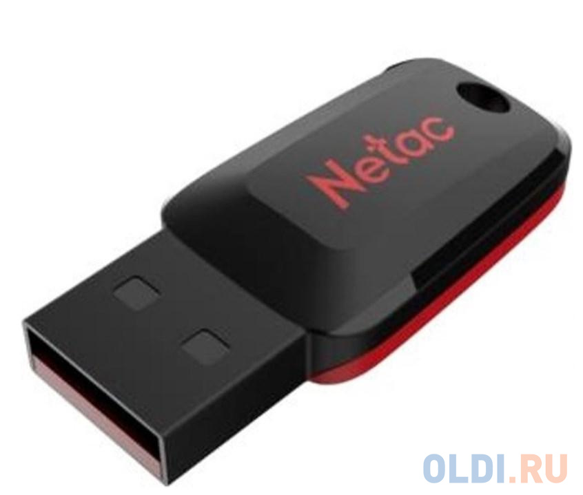 Флеш Диск Netac U197 64Gb <NT03U197N-064G-20BK>, USB2.0, пластиковая, черная флеш диск netac u182 red 64gb nt03u182n 064g 30re usb3 0 сдвижной корпус пластиковая чёрно красная