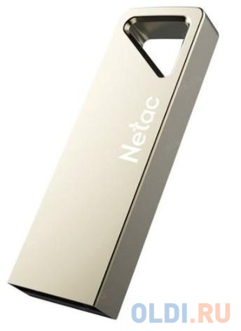 Флеш Диск Netac U326 32Gb <NT03U326N-032G-20PN>, USB2.0, металлическая плоская флеш диск netac u185 32gb nt03u185n 032g 20wh usb2 0 с колпачком пластиковая белая