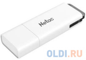 Флеш Диск Netac U185 128Gb <NT03U185N-128G-30WH>, USB3.0, с колпачком, пластиковая белая флеш диск netac u182 red 64gb nt03u182n 064g 30re usb3 0 сдвижной корпус пластиковая чёрно красная
