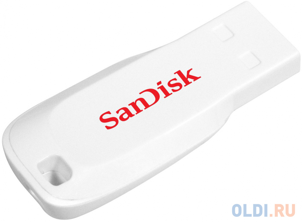Флешка USB 16Gb SanDisk Cruzer Blade SDCZ50C-016G-B35W белый - фото 1