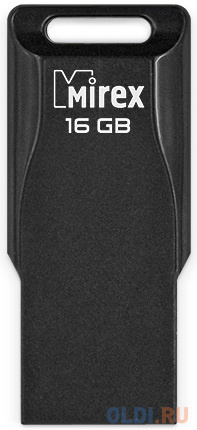 Флеш накопитель 16GB Mirex Mario, USB 2.0, Черный фото