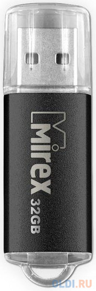 Флеш накопитель 32GB Mirex Unit, USB 2.0, Черный фото