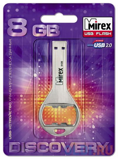 Флеш накопитель 8GB Mirex Bottle Opener, USB 2.0 аппликатор для масляного обертывания oil therapy application bottle