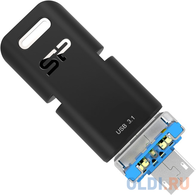 

Флеш накопитель 128Gb Silicon Power Mobile C50, OTG, USB 3.1/Type-C/MicroUSB, Черный