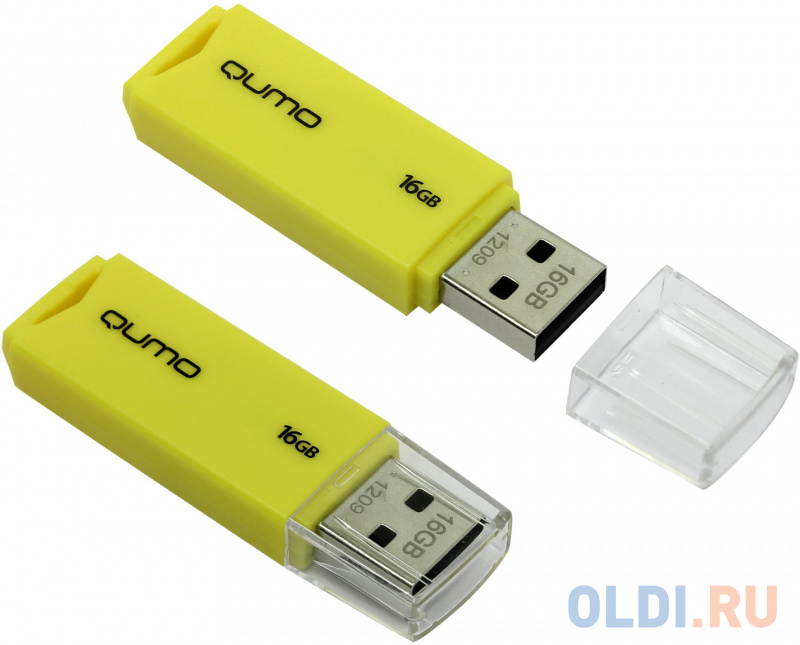 

Флешка USB 16Gb QUMO Tropic USB2.0 желтый QM16GUD-TRP-Yellow
