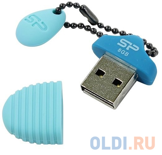 Флешка 8Gb Silicon Power SP008GBUF2T30V1B USB 2.0 синий Флешка 8Gb Silicon Power SP008GBUF2T30V1B USB 2.0 синий фото
