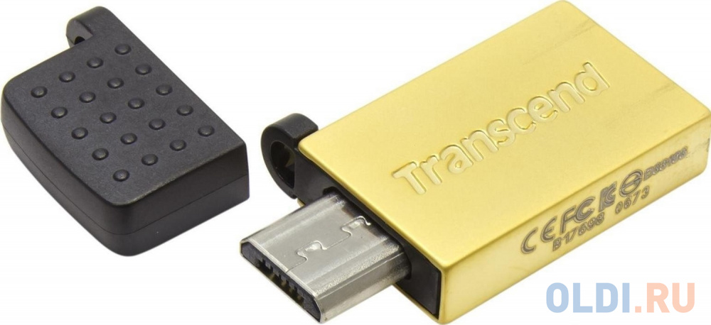 Внешний накопитель 16GB USB Drive  Transcend 380, Gold Plated (TS16GJF380G)