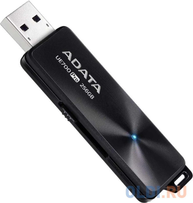 

256GB ADATA UE700Pro USB Flash UE700Pro USB 3.2 Gen 1, 360/180, Black, RTL (469571), Черный