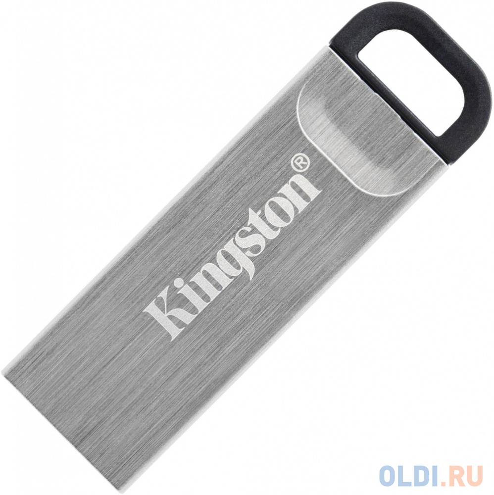 Флеш Диск Kingston 32Gb DataTraveler KYSON <DTKN/32GB>, (USB 3.2, 200 МБ/с при чтении), цвет серебристый, размер 39  x 12,6  x 4,9 мм - фото 1