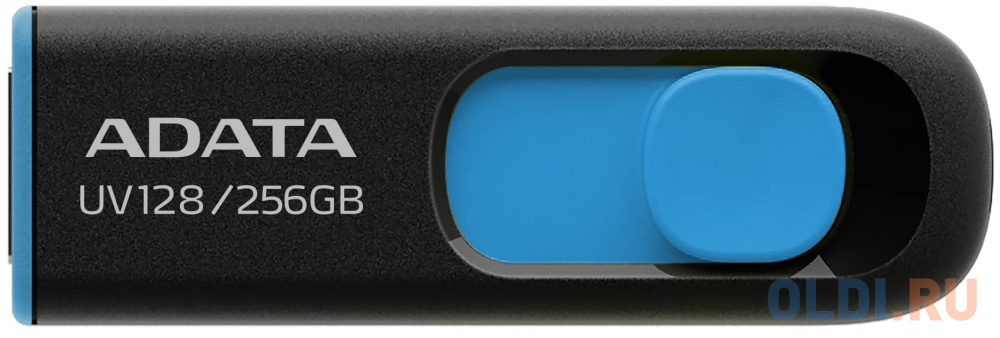 256GB ADATA UV128 USB Flash [AUV128-256G-RBE] USB 3.0, Blue, RTL гирлянда arlight ard string classic 10000 clear 100led flash blue 230v 7w 025788