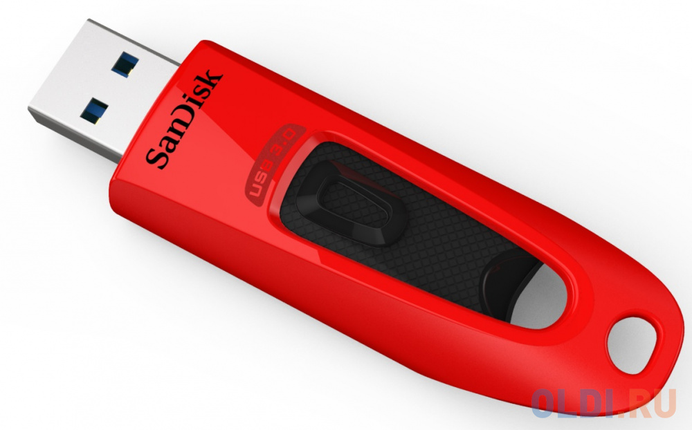 Внешний накопитель 32GB USB Drive <USB 3.0> SanDisk Ultra Red (SDCZ48-032G-U46R) - фото 2