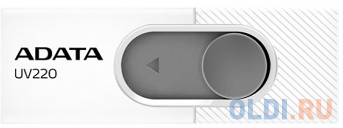 Флеш накопитель 16GB A-DATA UV220, USB 2.0, белый/серый AUV220-16G-RWHGY - фото 1