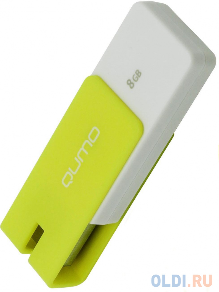 Флешка USB 8Gb QUMO Click USB2.0 желтый QM8GUD-CLK-Lemon - фото 1
