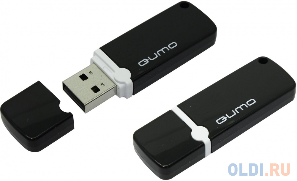 Флешка USB 8Gb QUMO Optiva 02 USB2.0 черный QM8GUD-OP2-black флешка 8gb qumo qm8gud op1 black usb 2 0 черный