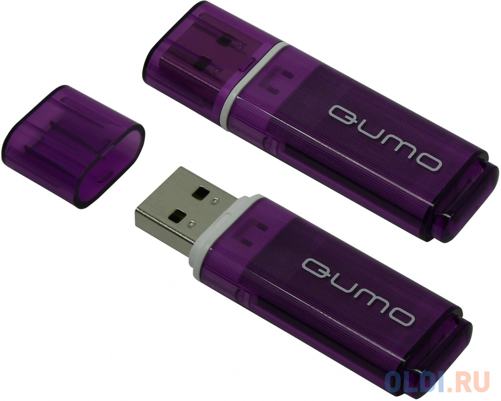 Флешка USB 8Gb QUMO Optiva 01 USB2.0 фиолетовый QM8GUD-OP1-violet - фото 2