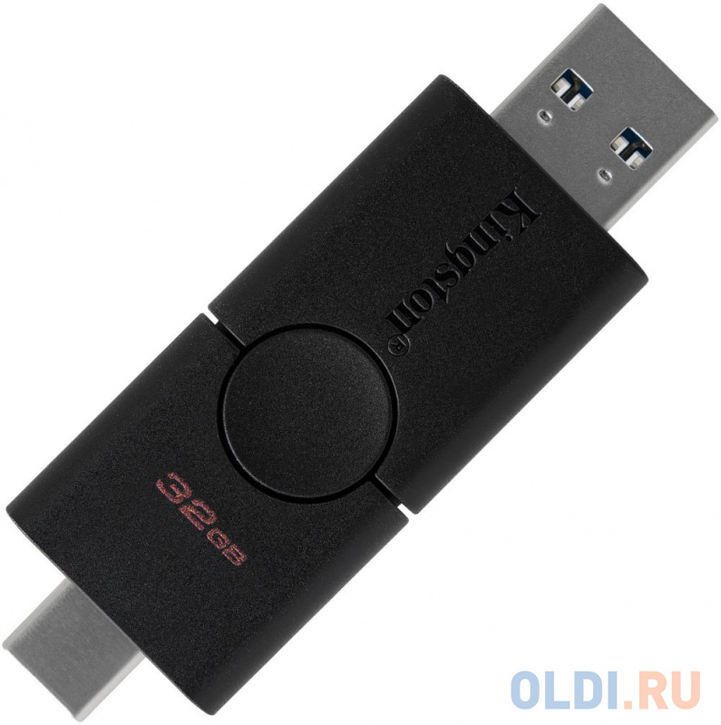 

Флешка 32Gb Kingston DTDE/32GB USB Type-C USB 3.1 черный