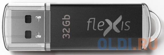 Флэш-драйв Flexis RB-108 3.0, 32 Гб, USB 3.1 gen.1, чёрный флэш драйв flexis rb 108 8 гб usb 2 0