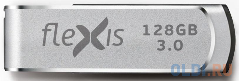 Флешка 128Gb Flexis RS-105 USB 3.0 серебристый флэш драйв flexis rs 105u 256gb usb3 1 gen 1 металл серебристый