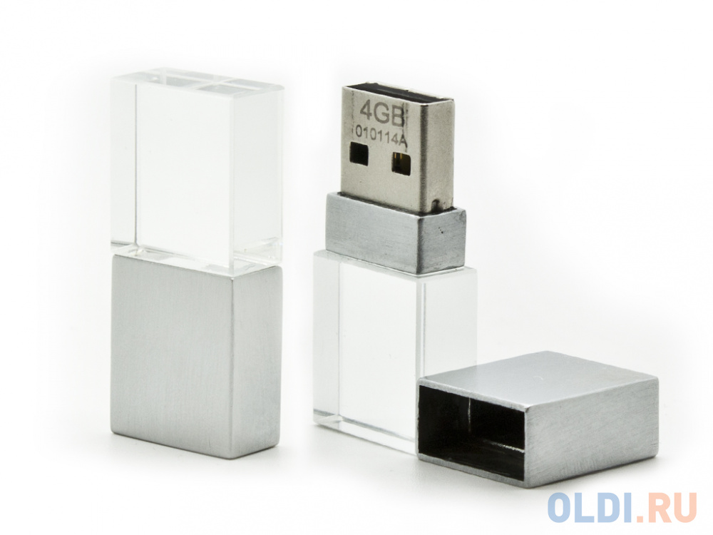 

Флешка 4Gb Apexto AP-UL5030-BL-4GB-OEM USB 2.0 серебристый синяя подсветка