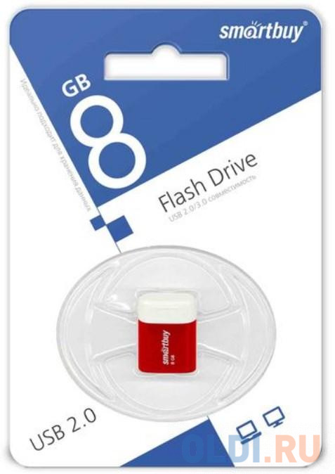 

Smartbuy USB Drive 8GB LARA Red SB8GBLara-R