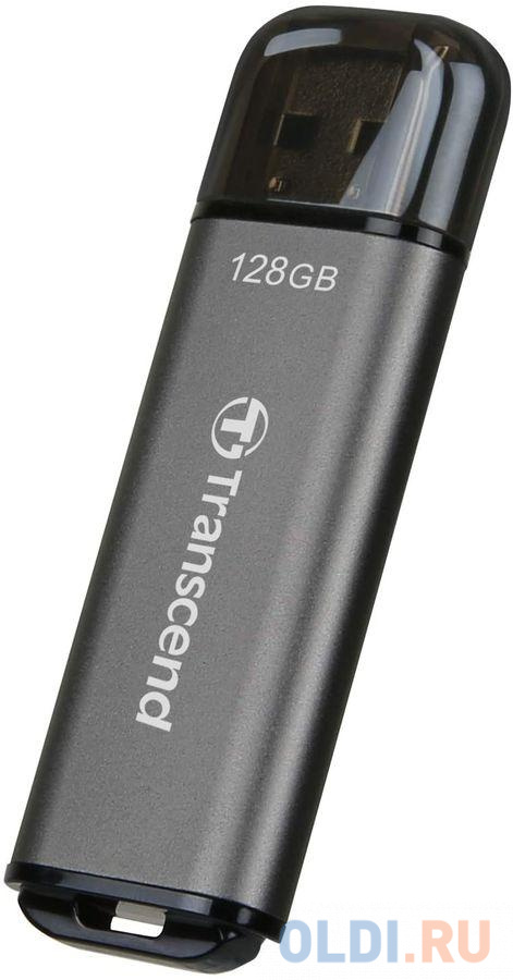 Флеш Диск Transcend 128Gb Jetflash 920 TS128GJF920 USB3.1 темно-серый внешний жесткий диск 1tb transcend storejet 25m3s серый ts1tsj25m3s 2 5 usb 3 0